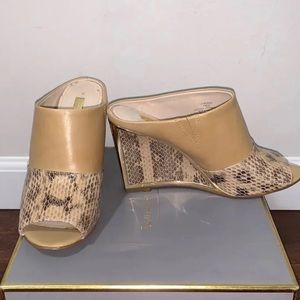 Vince Camuto Snake Print Heels